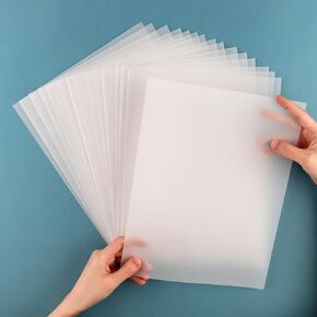 Briartw 90 Sheets Translucent Vellum Paper,135gsm 8.5 x 11 inches Printable Vellums,Heat Resistant Frosted Smooth Vellum Paper Sheets,for Card Overlays, Invitations Belly Bands, Envelope, Lantern