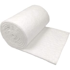 Ceramic Fiber Insulation, 1/2" Thick x 16" x 150", 2400F Fireproof Insulation Blanket, 3017E