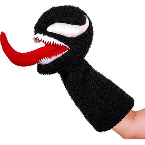 Venom Puppet,19 Inch Venom Plush for Children and Fans,Venom Hand Puppet with Movable Mouth is a School Family Puppet Theater Toy