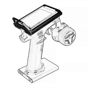 Aluminum Alloy RC Remote Radio Controller Bracket Holder Transmitter Protector Frame for Flysky Noble NB4 Pro NB4 Lite NB4 Protect Support (Gray)