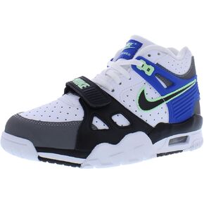 Nike Air Trainer 3 Big Kids' Shoes (FZ3555-323, Fir/Light Orewood Brown/White/Flat Pewter) Size 4