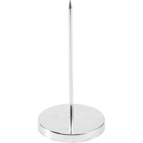 Silver Safe Memo Holder Spike Stick for Bill Receipt Note Paper Order Office Desk Office Memo Holders Memo Holders Desk Accessories and Workspace Organizers
