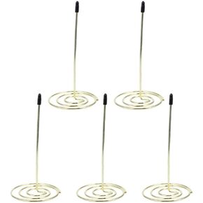 NUOBESTY 5pcs Ticket Spike Receipt Holder Convenient Memo Spikes for Restaurants Menu Storage and Invoice Organization Stainless Steel Design
