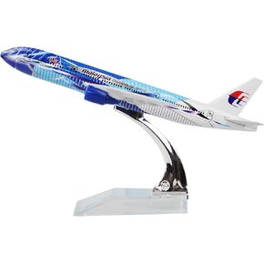 24-Hours Malaysia Airlines Boeing 777-200 Sea Wave Alloy Metal Model Decorations Plane Model Die-cast 1:400
