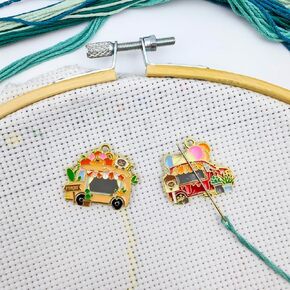MAGNEECH RV Needle Minder Set - Magnetic Needle Holder for Cross Stitch, Embroidery Accessories - Funny Needle Minder (2 PCS)