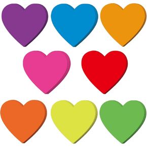 80 Pcs 6In Heart Shape Paper Cut-Outs for Arts & Crafts-Many Creative Uses-Valentine’s Day Activities Classroom Bulletin Board Decor Kids’ Love and Peace School Craft Projects in Kuwait