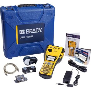 Brady M410 Handheld Portable Label Printer Kit with Product and Wire ID Software, Carrying Case, Rechargeable Battery and Charger, Magnetic and Utility Holders, 11.5" H x 6" W x 3.5" H