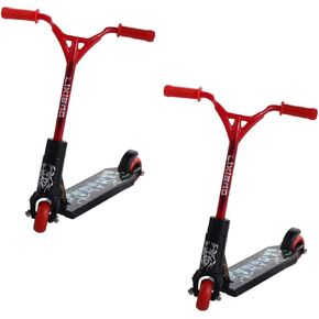 2Pcs Red Mini Finger Scooter,Cute Mini Skateboards,Plastic Finger Skateboards Finger Sport Interactive Finger Photography Props Finger Skateboards