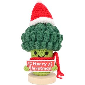 Christmas Stockings Stuffer Gifts for Men Women THandmade Emotional Corn Support Avocado Gift with Positive Card Doll for Her,Positive Potato Pickle Plush Decoration Birthday Home (Green)