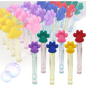 24 Piece Paw Dog Bubble Wand for Kids(6 Style),Cute Bubble Wand Great for Pets Puppy Dog Theme Party Favors,Pinata Suffer,Party Goodie Bags Filler,School Classroom Prizes (Dog Paw)