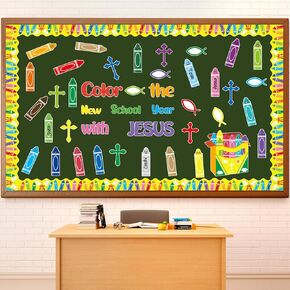 party greeting Welcome Back to School Bulletin Board Decorations This is Your Year to 2024-2025 Bulletin Board Set Inspirational Motivational Paper Cutouts New Year Party Classroom Wall Door Decor