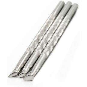 Singring Leather Stamping Tool Beveling Set 3Pcs Undercut Beveler Stamps Stainless Steel Carving DIY LeatherCrafts Kit (Undercut Beveler)