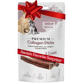 Premium Bully Sticks, Odor Free, All-Natural Dog Treat, Long-Lasting Bully Sticks Made with Beef Pizzle, Bully Sticks for Small and Medium Dogs, 2 Dog Bully Sticks
