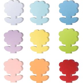 72 Pieces Flower Cutouts Paper Assorted Color Spring Flower Cutouts Classroom Decoration Cut-Outs Flower Paper Shape for DIY Kids Craft Projects Spring Summer Theme School Party,4.7X 6.1 Inches