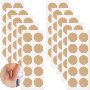 100 Dots/50 Pairs Earring Support Patches, Drooping Earring Disc Ear Lobe Back Support, Earring Backs Earlobe Lifter for Supporting Heavy Earrings Studs Brooches