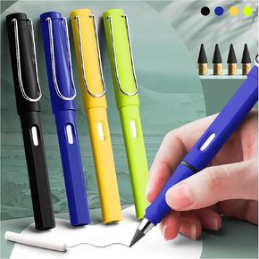 8pcs Infinity Pencil Forever Pencil with Eraser Cute Eternal Pencil Everlasting Pencil with Replaceable Nibs