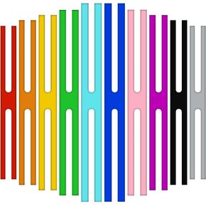 10PCS H Band Silicone Rubber Bands, 9 Inch H-bands Assorted Color Big Strong Elastic Rubberbands for Pressure Cooking Office, Puzzles, Books, H-Shape Rubber Bands for Home/Kitchen (9-inch)
