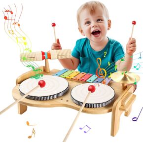 Kids Drum Set - Musical Toys for Toddlers Drum Set Ages 3 Kids Drums