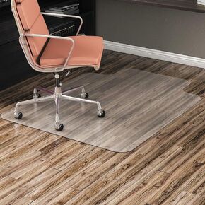 Alera Non-Studded Chair Mat for Hard Floor, 36" x 48", with Lip, Clear