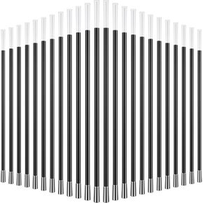 Shappy 24 Pcs 12.99 Inches Plastic Wand Black and White Spell Casting Stick for Wizard Witch ian Costume Party Favors Birthday Games Kit