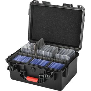 Graded Sports Card Storage Box - Card Case for Trading | Baseball Card, Graded Card Slab Carrying Case Fits PSA BGS FGS & SGC, Waterproof Card Holder Storage Box for Top Loader, Magnetic (Holder 300+)
