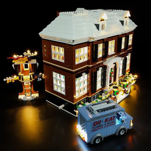 مجموعة إضاءة LED من SIROD لنموذج Lego Home Alone 21330، إضاءة لنموذج Lego Ideas Home Alone (يتضمن الضوء فقط) in Kuwait
