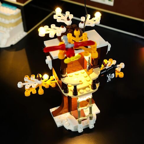 مجموعة إضاءة LED من SIROD لنموذج Lego Home Alone 21330، إضاءة لنموذج Lego Ideas Home Alone (يتضمن الضوء فقط) in Kuwait