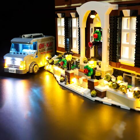مجموعة إضاءة LED من SIROD لنموذج Lego Home Alone 21330، إضاءة لنموذج Lego Ideas Home Alone (يتضمن الضوء فقط) in Kuwait