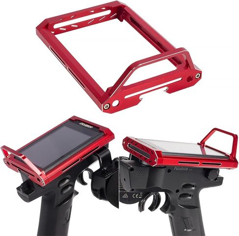 Aluminum Alloy RC Remote Radio Controller Bracket Holder Transmitter Protector Frame for Flysky Noble NB4 Pro NB4 Lite NB4 Protect Support (Gray) in Kuwait