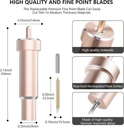 Deep Cut Blade for Cricut Maker 3/Maker/Explore 3/Air 2/Air/One/Venture,60° Deep Point Blade and Housing for Cutting Metallic/Genuine Leather, Craft/EVA Foam, Aluminum Foil, Magnetic Sheet,Etc in Saudi Arabia