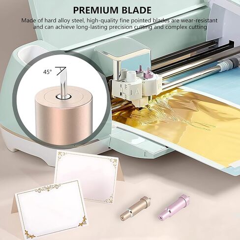 Deep Cut Blade for Cricut Maker 3/Maker/Explore 3/Air 2/Air/One/Venture,60° Deep Point Blade and Housing for Cutting Metallic/Genuine Leather, Craft/EVA Foam, Aluminum Foil, Magnetic Sheet,Etc in Saudi Arabia
