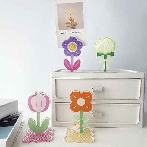 Cabilock 4pcs Photo Clip Note Clip Picture Fixing Clamps Memo Clip for Home Note Holder Photo Holder Clip Stand Simple Note Stand Memo Clips Photo Holders Acrylic Table Number Office Cute in Saudi Arabia