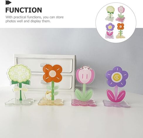Cabilock 4pcs Photo Clip Note Clip Picture Fixing Clamps Memo Clip for Home Note Holder Photo Holder Clip Stand Simple Note Stand Memo Clips Photo Holders Acrylic Table Number Office Cute in Saudi Arabia