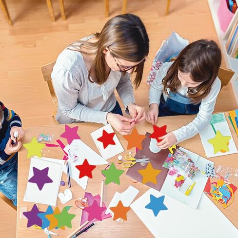 80 Pcs 6In Heart Shape Paper Cut-Outs for Arts & Crafts-Many Creative Uses-Valentine’s Day Activities Classroom Bulletin Board Decor Kids’ Love and Peace School Craft Projects in Kuwait