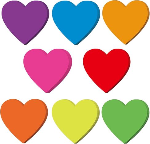 80 Pcs 6In Heart Shape Paper Cut-Outs for Arts & Crafts-Many Creative Uses-Valentine’s Day Activities Classroom Bulletin Board Decor Kids’ Love and Peace School Craft Projects in Kuwait