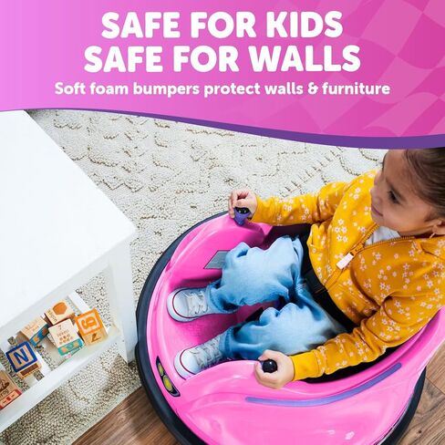 سيارة ممتص الصدمات Flybar FunPark 6V للأطفال الصغار، سيارة ممتصة للصدمات للأطفال، سيارة كهربائية للأطفال الصغار، سيارة ممتصة للصدمات للأطفال، للأعمار من 1.5 إلى 4 سنوات، أضواء LED، تدور 360 درجة، تدعم ما يصل إلى 66 رطلاً (بدون جهاز تحكم عن بعد) in Kuwait