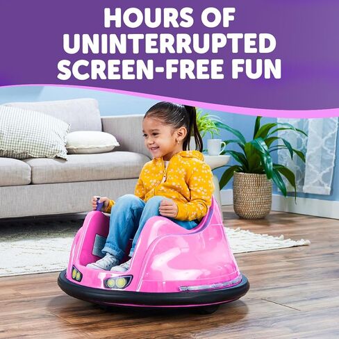 سيارة ممتص الصدمات Flybar FunPark 6V للأطفال الصغار، سيارة ممتصة للصدمات للأطفال، سيارة كهربائية للأطفال الصغار، سيارة ممتصة للصدمات للأطفال، للأعمار من 1.5 إلى 4 سنوات، أضواء LED، تدور 360 درجة، تدعم ما يصل إلى 66 رطلاً (بدون جهاز تحكم عن بعد) in Kuwait