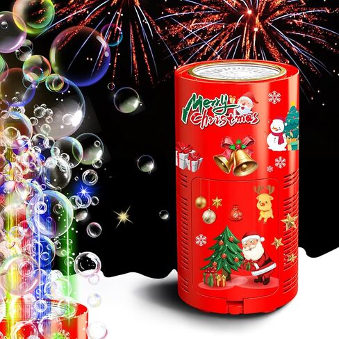 Fireworks Bubble Machine with Lights for Party (13 Holes), Firework Bubble Machine, Kids Bubble Machine with Closeable Sound, Party, Christmas, Chinese New Year in Saudi Arabia