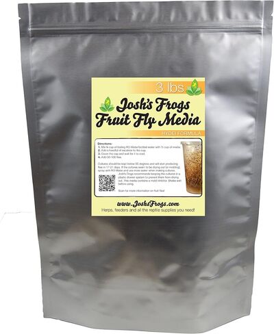 Josh's Frogs أفضل وسائط طعام لذباب الفاكهة من HYDEI (3 رطل/2.7 كوارت - تصنع 20 ثقافة لذبابة الفاكهة) in Kuwait