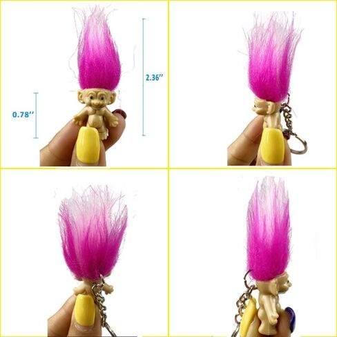 شخصيات مصغرة من PVC عتيقة من Trolls Lucky Doll مقاس 1.2 بوصة، مجموعة من الرجال الصغار اللطيفين، مشروع مدرسي، حرف فنية، هدايا الحفلات (10 عبوات) in Kuwait