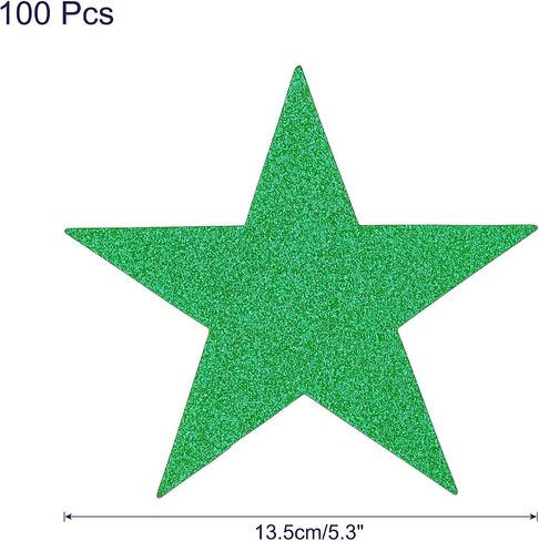 MECCANIXITY Glitters Star Cutouts Paper Five Star Confetti Cutouts for Birthday Party Classroom Wedding Bulletin Board Wall Decorations 5.3 Inches,(Dark Blue) Pack of 50 in Kuwait