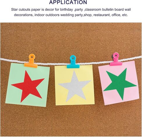 MECCANIXITY Glitters Star Cutouts Paper Five Star Confetti Cutouts for Birthday Party Classroom Wedding Bulletin Board Wall Decorations 5.3 Inches,(Dark Blue) Pack of 50 in Kuwait