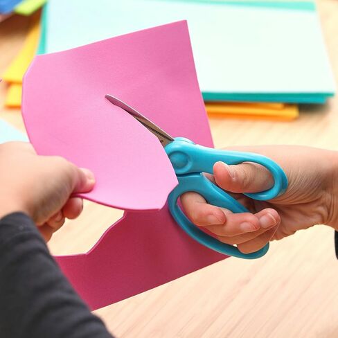 Fiskars 5" Pointed-Tip Scissors for Kids Ages 4-7, Scissors for School or Crafting, Back to School Supplies, Turquoise in Saudi Arabia