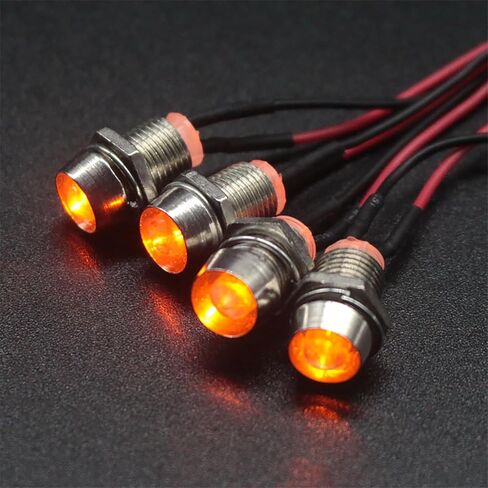 4Led RC Truck Car Led Light Kit,WONFAST LED RC Car Headlights Taillight Set Accessories for 1/10 1/12 1/8 RC Car Truck Tank Crawler for Redcat Axial HSP Tamiya SCX10(Yellow) in Saudi Arabia