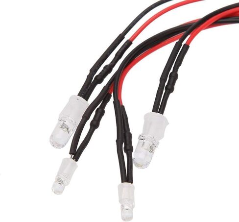 4Led RC Truck Car Led Light Kit,WONFAST LED RC Car Headlights Taillight Set Accessories for 1/10 1/12 1/8 RC Car Truck Tank Crawler for Redcat Axial HSP Tamiya SCX10(Yellow) in Saudi Arabia