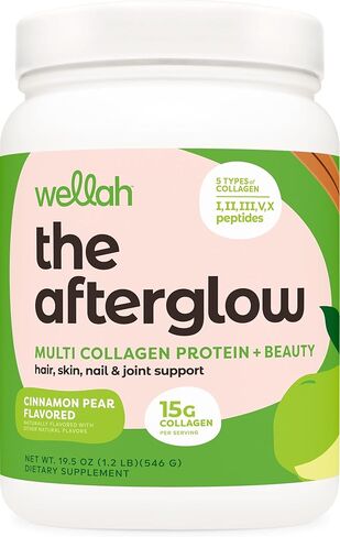 The Afterglow Multi Collagen Protein + Beauty (30 Servings, Orange Mango) - Hair, Skin, Nail & Joint Support - Non-GMO and Gluten Free in Saudi Arabia