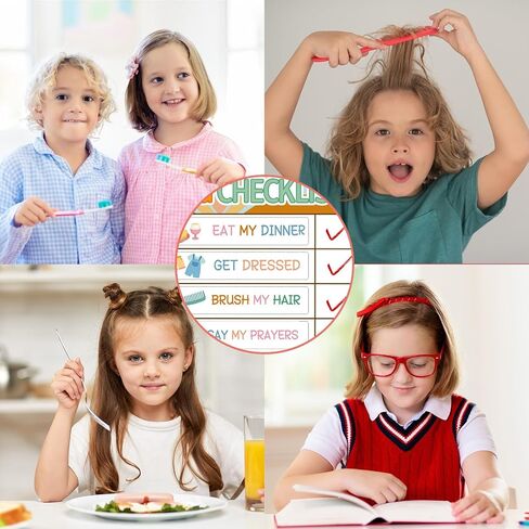 6Pcs Groovy Daily Schedule for Kids Schedule Board for Home Reward Chart Retro Boho Bedtime Routine Chart for Toddlers Morning Routine Chart for Kids Daily Routine Chart for Kids Schedule Board in Saudi Arabia