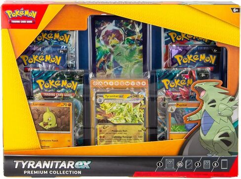 صندوق مجموعة بطاقات بوكيمون التجارية Tyranitar Ex Premium Collection in Saudi Arabia