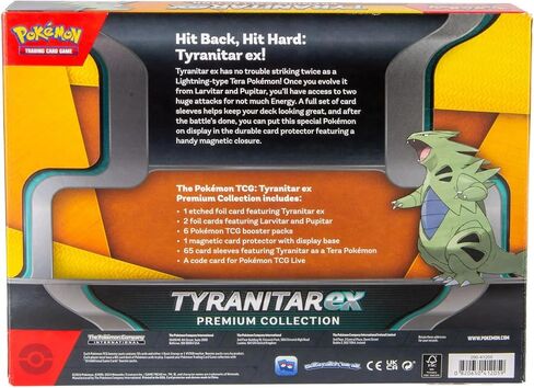 صندوق مجموعة بطاقات بوكيمون التجارية Tyranitar Ex Premium Collection in Saudi Arabia