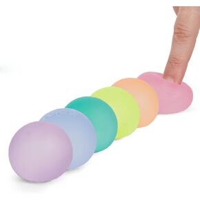 Speks Mini Gump Stress Balls | Silky Soft Memory Gel | Squishy Fidget Toy for Teens and Adults | Prism | Pack of 6